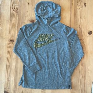 Nike light weight hoodie T-shirt.
